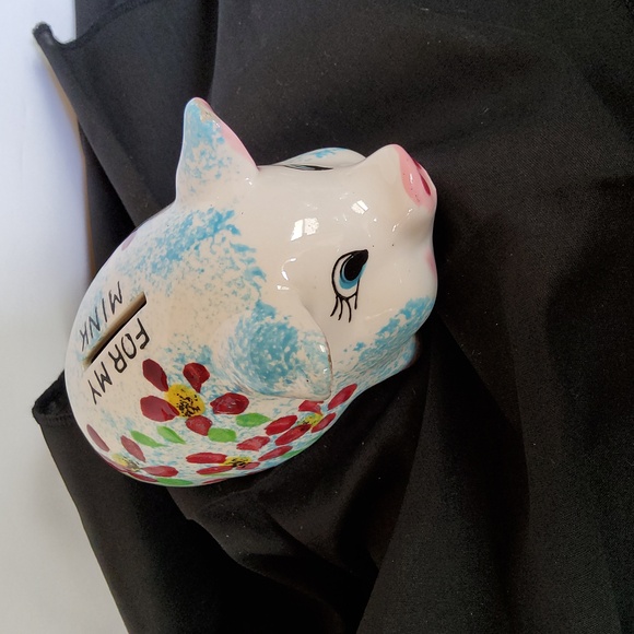 vintage japan small ceramic piggy bank Other - Vintage Handpainted Ceramic Piggy Bank Japan